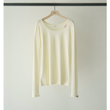 【YENN】[Y263-82089] U-NECK LONG TEE