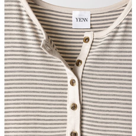 【YENN】[Y263-82083] HENRY 3,4 SLEEVE TEE
