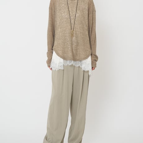 【CHIGNON】[8861-068GL] ｼｱｰﾌｰﾃﾞｨﾆｯﾄｿｰ