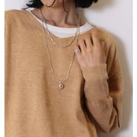 【CHIGNON】[0055-348SH] ｵｰﾊﾞﾙ&ﾎﾞｰﾙTOPﾈｯｸﾚｽ
