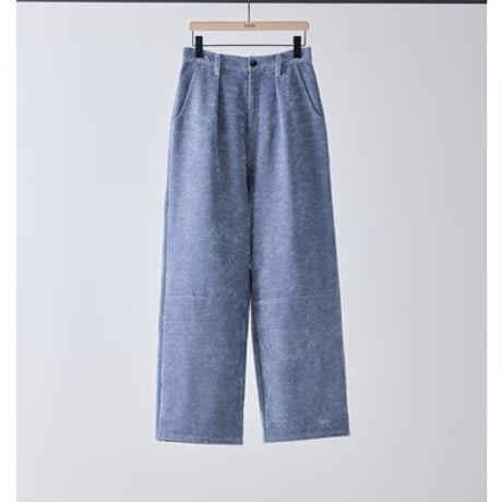 【YENN】[Y254-31136] MOLE TWILL TUCK WIDE  PT