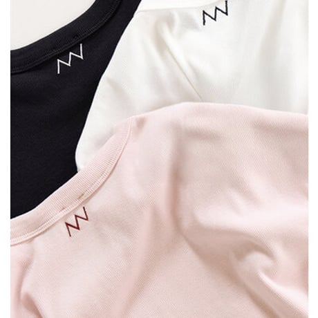 ★追加生産決定商品★【YENN】SHORT SLEEVE RIB TEE[Y261-81025-3] （納期：8月中旬～8月下旬）