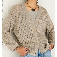 【YENN】[Y262-92062] OPENWORK KNIT CD