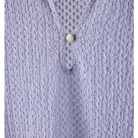 【YENN】[Y262-12055] KEY NECK BLOUSE
