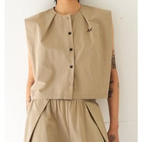 【YENN】[Y262-11040] SLEEVELESS SHIRT