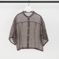 【CHIGNON】[1262-308KK] ｼｱｰﾌﾟﾘﾝﾄﾊｰﾌｽﾘｰﾌﾞSH