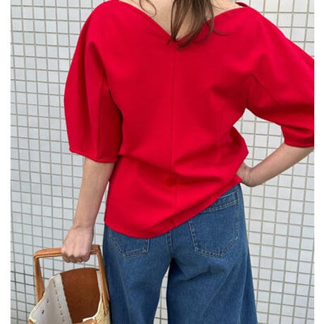 【Mewl】[M261-83009] ﾊｰﾄｶｯﾄﾎﾟﾝﾁTOPS