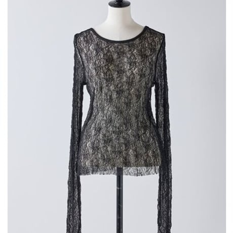 【Mewl】 ﾚｰｽﾛﾝｸﾞｽﾘｰﾌﾞTOPS[M263-83147]