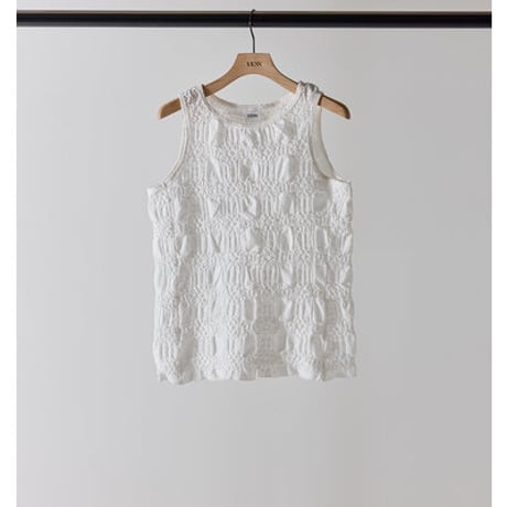 【YENN】[Y262-81053] SHRUNK LACE TANKTOP