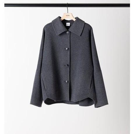 【YENN】[Y263-71103] W FACE COLLARED JK