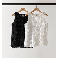 【YENN】[Y262-81053] SHRUNK LACE TANKTOP