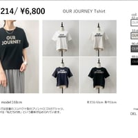 【sirodelabonte】R523214 ハイゲージコットンOURJOURNEYTシャツ