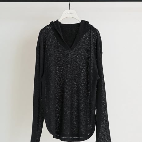 【CHIGNON】[8861-068GL] ｼｱｰﾌｰﾃﾞｨﾆｯﾄｿｰ