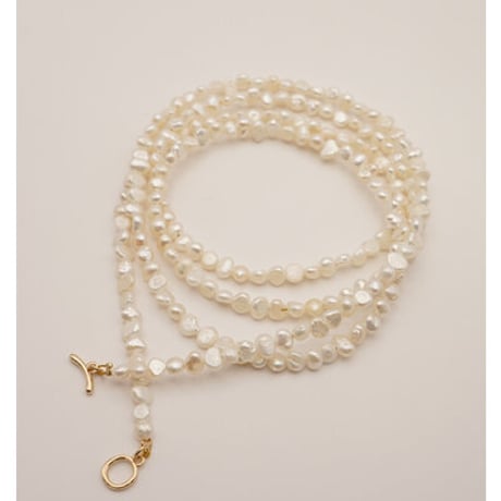 【CHIGNON】[0056-521SH] 淡水ﾊﾟｰﾙﾏﾝﾃﾙﾈｯｸﾚｽ