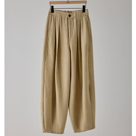 【YENN】[Y262-32051] VOLUME CURVE PANTS