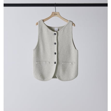 【YENN】[Y261-91017] BOAT NECK KNIT VEST