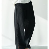 【YENN】[Y262-32056] SIDE EYELET PANTS