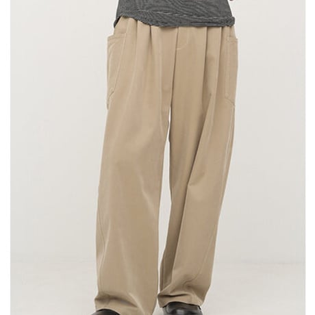 【YENN】[Y254-31129-2] WASHED BIG PK PT