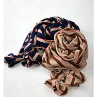 【YENN】[Y262-01048] STRIPED JERSEY SCARF