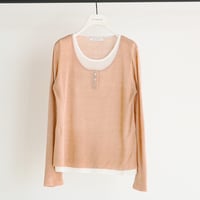 【CHIGNON】[9561-089GS] ﾀﾝｸﾚｲﾔｰﾄﾞﾆｯﾄ