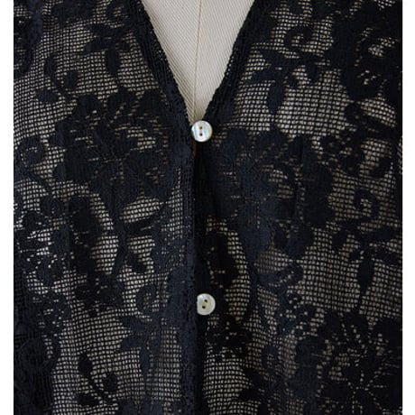 【YENN】[Y262-12047-2]] PORTABLE LACE HOODIE