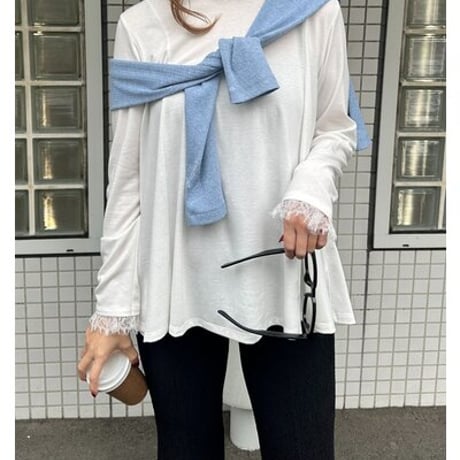 【Mewl】[M261-83030] ﾚｰｽｶﾗｰﾌﾚｱTOPS