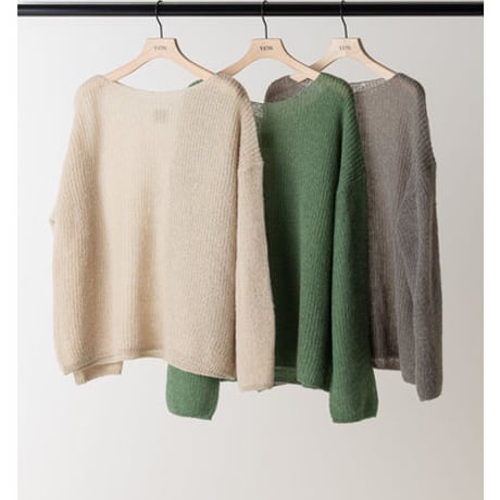 [Y263-91101] SHEER MOHAIR KNIT PO