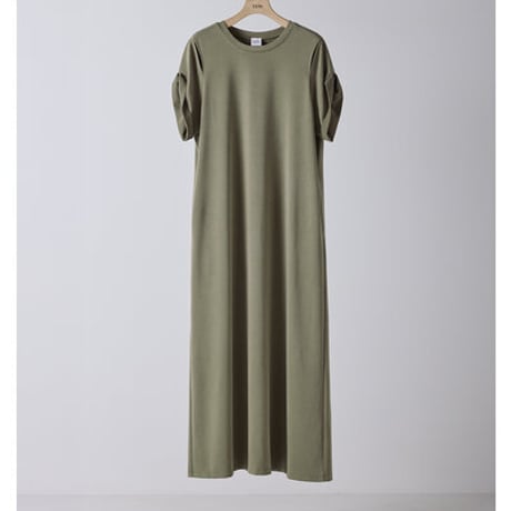 【YENN】[Y261-52021] EYELETS TEE DRESS