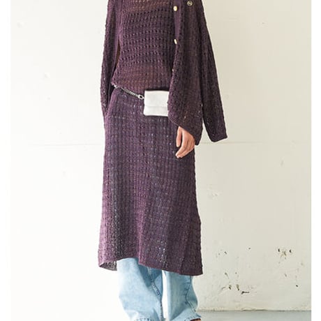 【YENN】[Y262-92062] OPENWORK KNIT CD