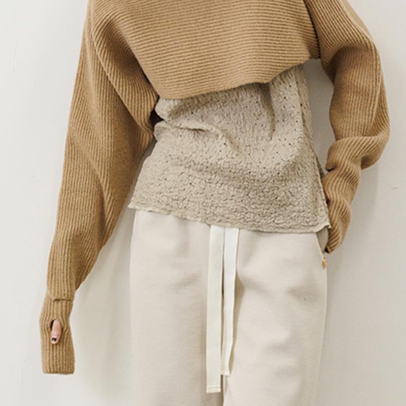 YENN】SHORT HOODIE GLOVE PO [Y243-91062] | CUTE