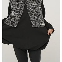 ★追加生産決定商品★【YENN】 MIX HAND KNIT VEST（ブラック）（納期：11月上旬～11月中旬）[Y254-91117-3]