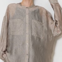 【CHIGNON】[1563-637YM] ｼｱｰﾙﾐｵｰﾊﾞｰBL