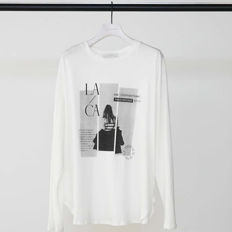 【CHIGNON】[8464-154KK] OFF PHOTOﾌﾟﾘﾝﾄﾛﾝTEE