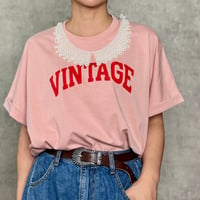 【TRANOI.】pearl necklace VINTAGE tee 242R253