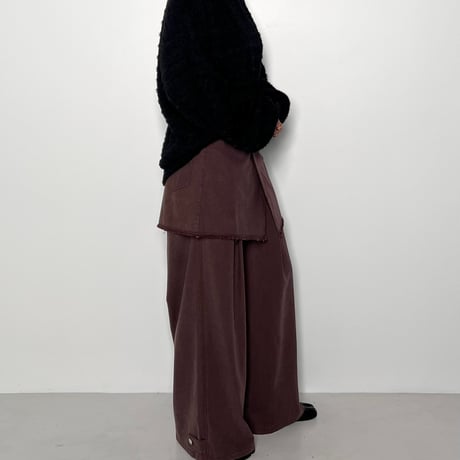 【CHIGNON】[2855-282BT] ｺｯﾄﾝﾌﾞﾚﾝﾄﾞｵｰﾊﾞｰSK