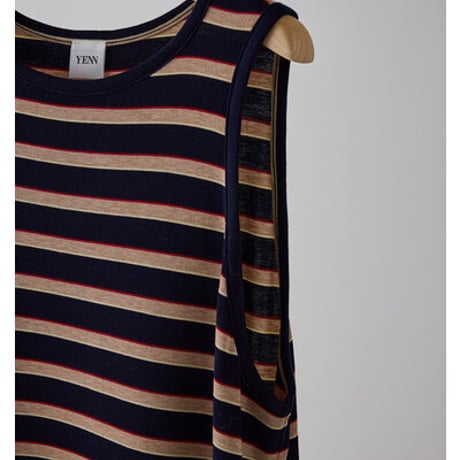 【YENN】[Y262-51049] STRIPE JERSEY DRESS