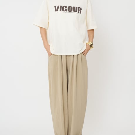 【CHIGNON】[8461-102KK] ”VIGOUR”ﾌﾟﾘﾝﾄTee