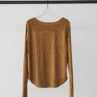 【CHIGNON】[8964-046KK] ｼｱｰﾍﾞﾛｱｽﾄﾗｲﾌﾟTOP