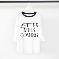 【CHIGNON】[8462-405KK] ｼｱｰﾘﾝｶﾞｰﾌﾟﾘﾝﾄTee