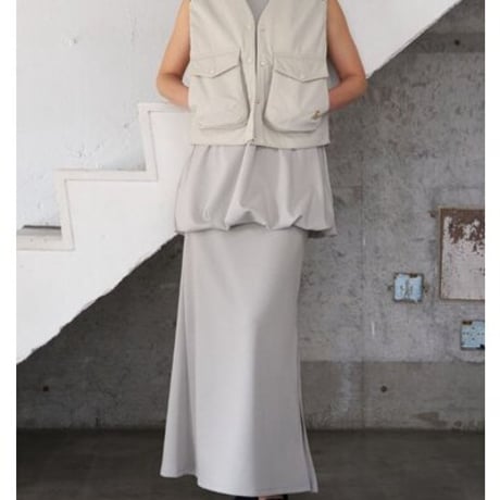 【YENN】[Y263-42094] PUFFY MILITARY VEST