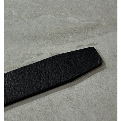 【YENN】[Y261-01032] LEATHER BELT（ブラック）