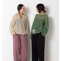 [Y263-91101] SHEER MOHAIR KNIT PO