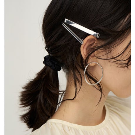【CHIGNON】[0062-440SH] ﾍｱｸﾘｯﾌﾟ&ﾐﾆｼｭｼｭｾｯﾄ（ブラック×シルバー）
