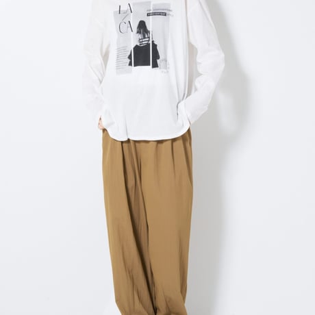 【CHIGNON】[8464-154KK] OFF PHOTOﾌﾟﾘﾝﾄﾛﾝTEE