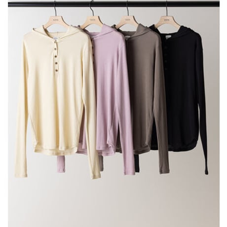 【YENN】[Y263-82085] HENRY HOODIE LONGTEE