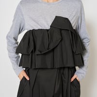【Mewl】[M251-83126] ﾌﾘﾙﾋﾞｽﾁｪﾄﾞｯｷﾝｸﾞTOPS