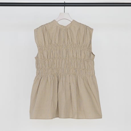 【CHIGNON】[1963-606KK] CHECKｼｬｰﾘﾝｸﾞﾌﾚﾝﾁBL