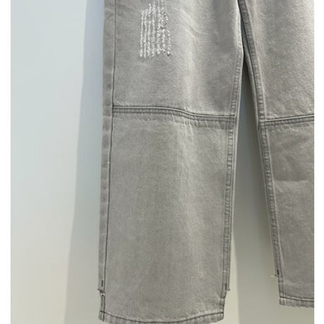【YENN】[Y252-31067] HIGH RISE TUCK WIDE（ライトグレー）