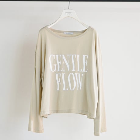 【CHIGNON】[8461-103KK] ”FLOW”ｳｪｲﾌﾞﾛｺﾞTee