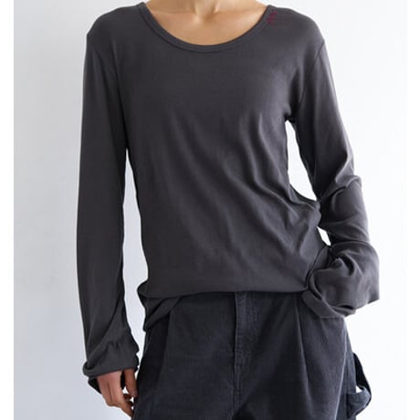 【YENN】[Y263-82089] U-NECK LONG TEE